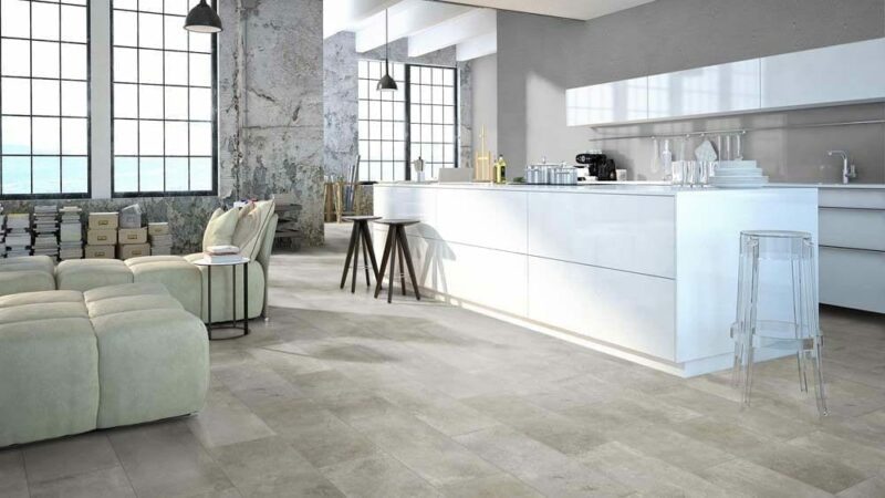 Classen Visiogrande Autentico Zementestrich Sand Fliesenoptik Laminat