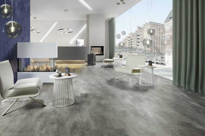 Bodencouture Brick Design Cement Dark grey mit Trittschalldämmung Vinylboden - Image 3