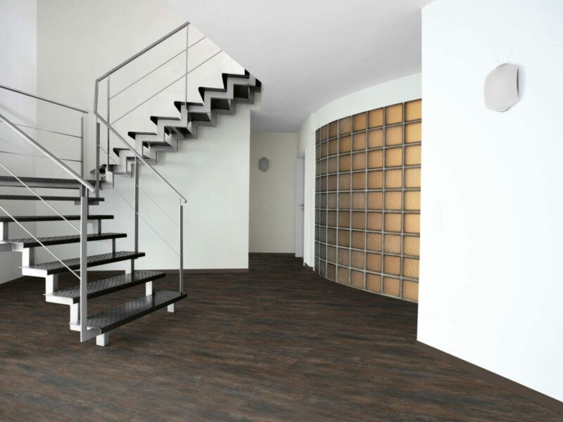 Bodencouture Brick Design Ceramic Steel mit Trittschalldämmung Vinylboden