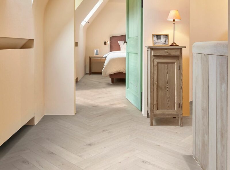 COREtec Naturals Desert Fischgrät Herringbone mit Kork Trittschalldämmung Vinylboden Klick - Image 2