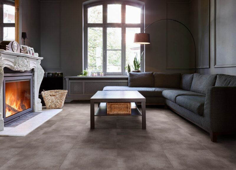 COREtec Naturals Tile Series Ventoux mit Kork Trittschalldämmung Vinylboden Klick