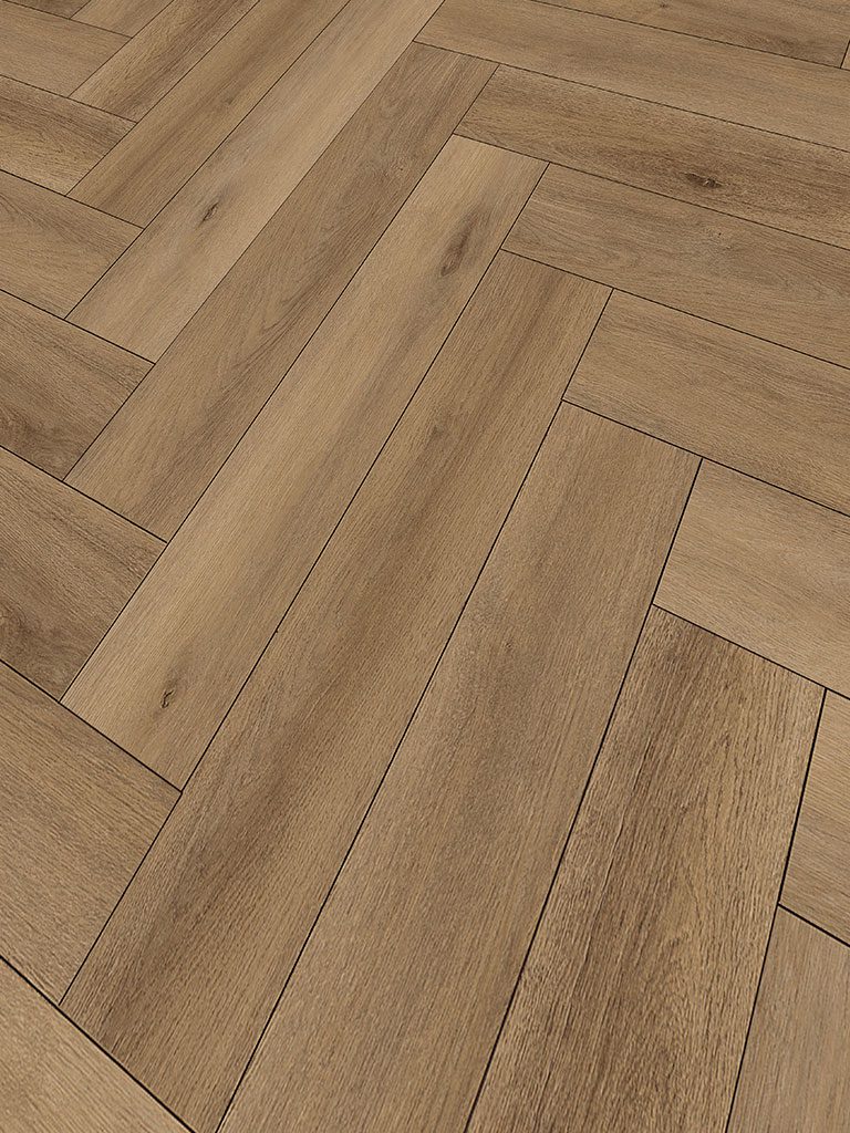 CHECK Salt Lake City Oak Herringbone City 1x4 SPC Klick Vinylboden – Bild 2