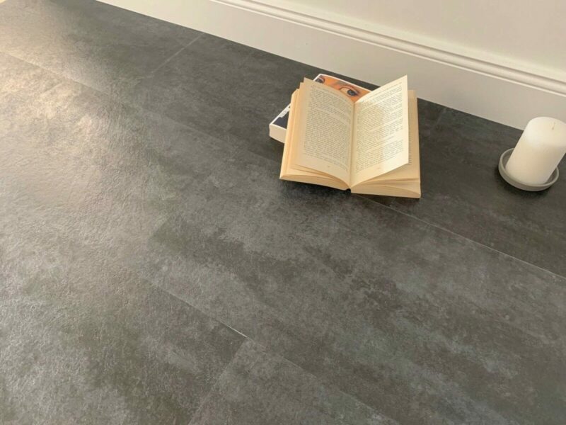 Fliesenoptik Concrete Beton schwarz Sonderposten Vinylboden Klick - Image 2