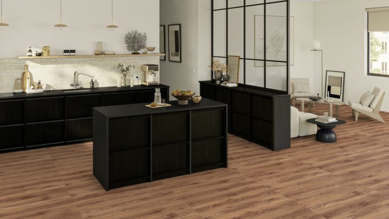 Coreluxe Rigid Nussbaum Teak Vinylboden mit Trittschalldämmung Klick - Image 6