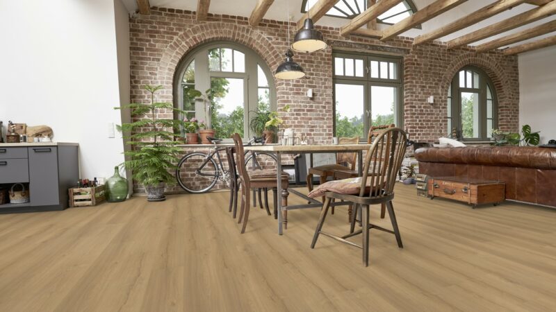 EcoPur Eiche Fauna SPC mit integrierte Trittschalldämmung Vinylboden Click