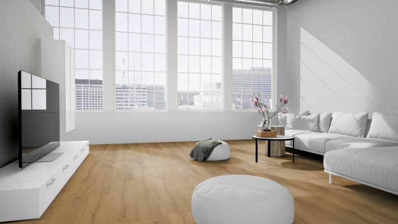 EcoPur Eiche Flower SPC mit integrierte Trittschalldämmung Vinylboden Click - Image 6