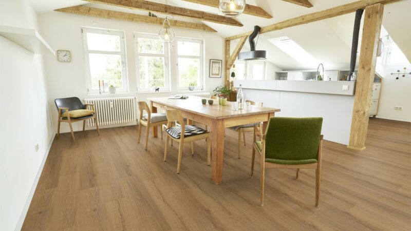 EcoPur Eiche Flower SPC mit integrierte Trittschalldämmung Vinylboden Click - Image 4