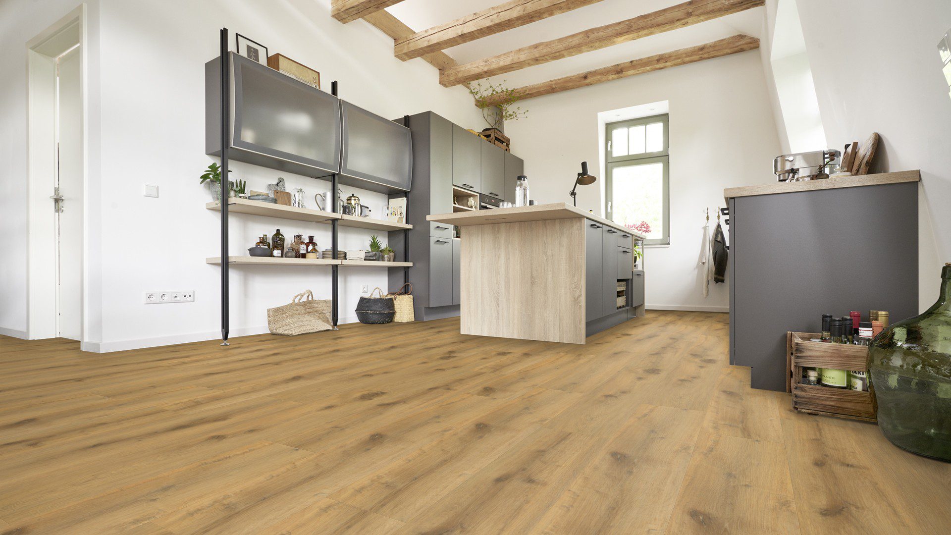 EcoPur Eiche Twister SPC mit integrierte Trittschalldämmung Vinylboden Click – Bild 8