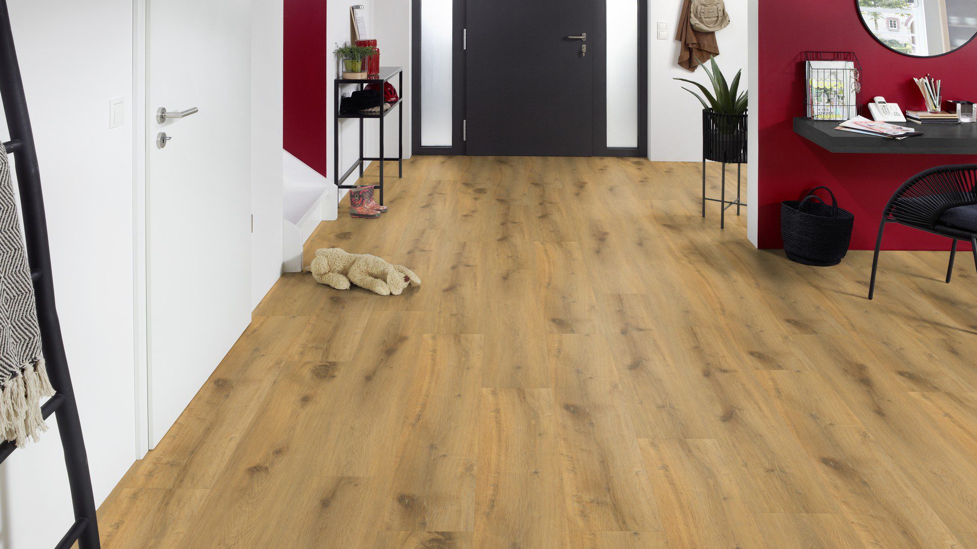 EcoPur Eiche Twister SPC mit integrierte Trittschalldämmung Vinylboden Click – Bild 2