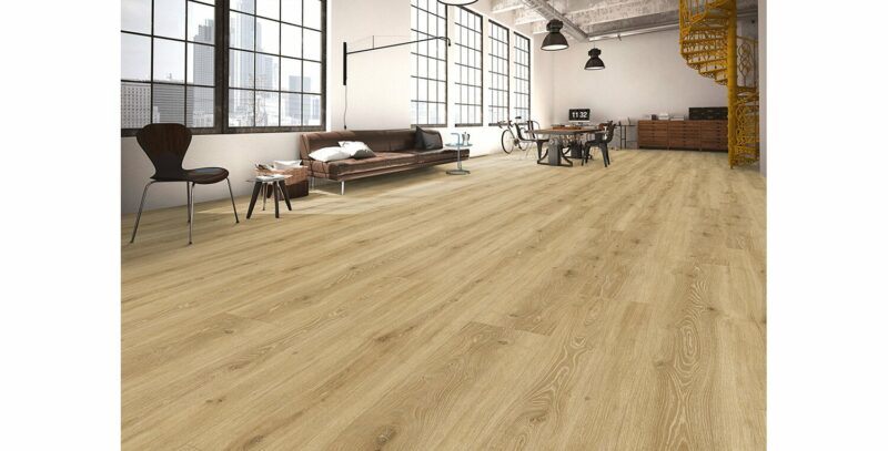 Decoflooring Eiche Loft Landhausdiele integrierter Trittschalldämmung Vinylboden Klick - Image 2