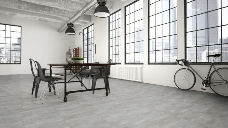GreenLine Silent XL Stone Fliesenoptik Sichtestrich hell mit Trittschalldämmung Vinylboden - Image 5
