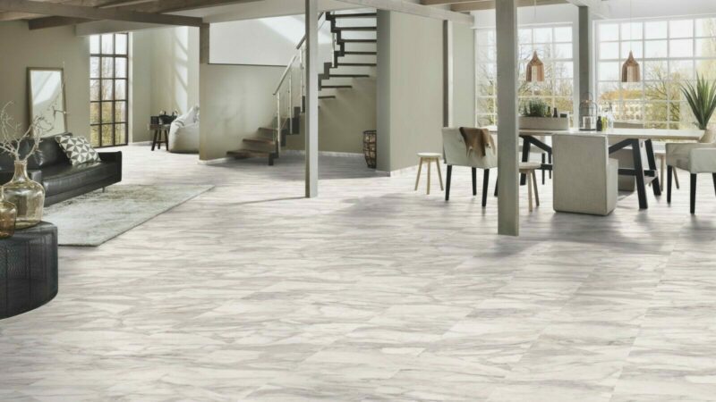 Made in Germany Fliese Marmor weiß Laminat - Image 2