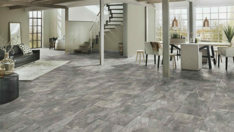 Made in Germany Fliese Schiefer grau Laminat - Image 3