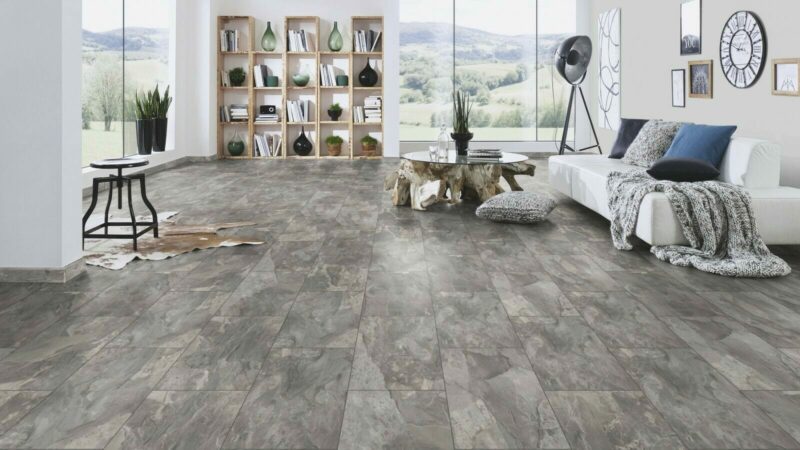 Made in Germany Fliese Schiefer grau Laminat - Image 4