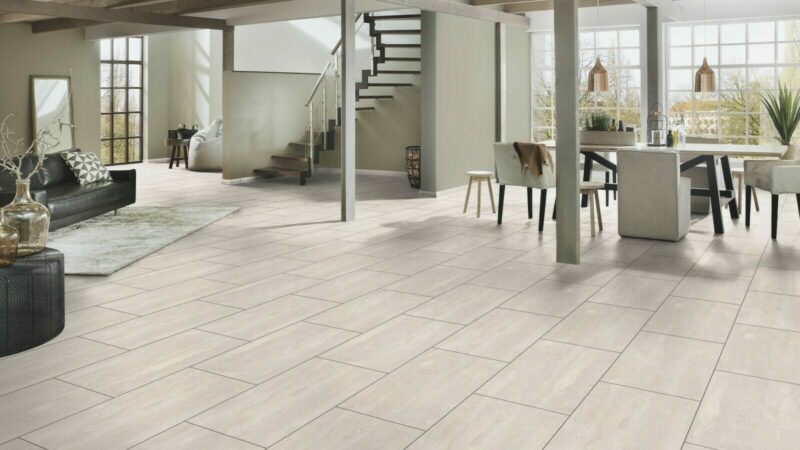 Made in Germany Fliese Schiefer weiß Laminat - Image 2