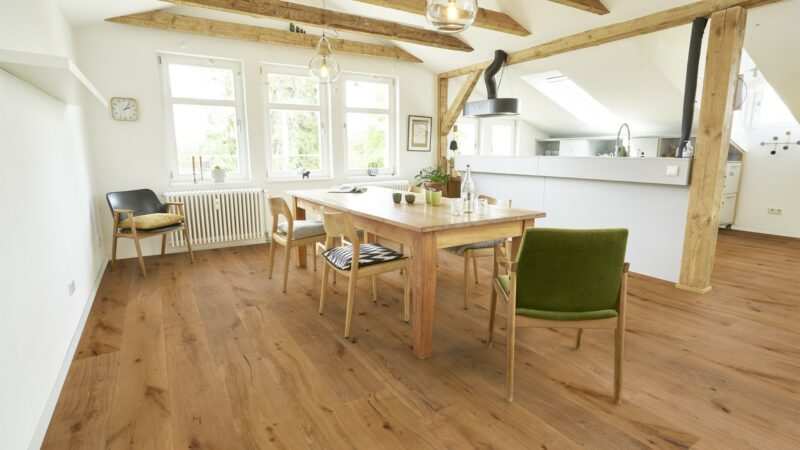 Schlossdiele Haon Eiche XXL rustikal gefast gebürstet natur geölt Landhausdiele Fertigparkett Klick - Image 6