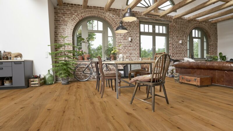 Schlossdiele Haon Eiche XXL rustikal gefast gebürstet natur geölt Landhausdiele Fertigparkett Klick - Image 7