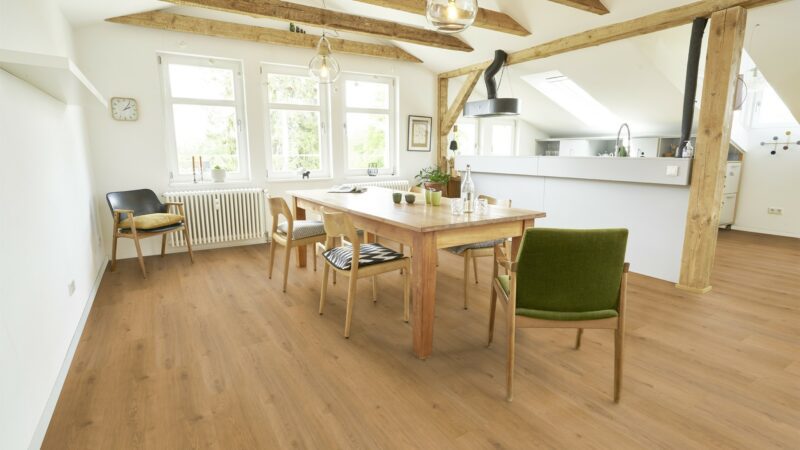 X-Citing Eiche Ambience Cremé SPC mit integrierte Trittschalldämmung Vinylboden Click - Image 9