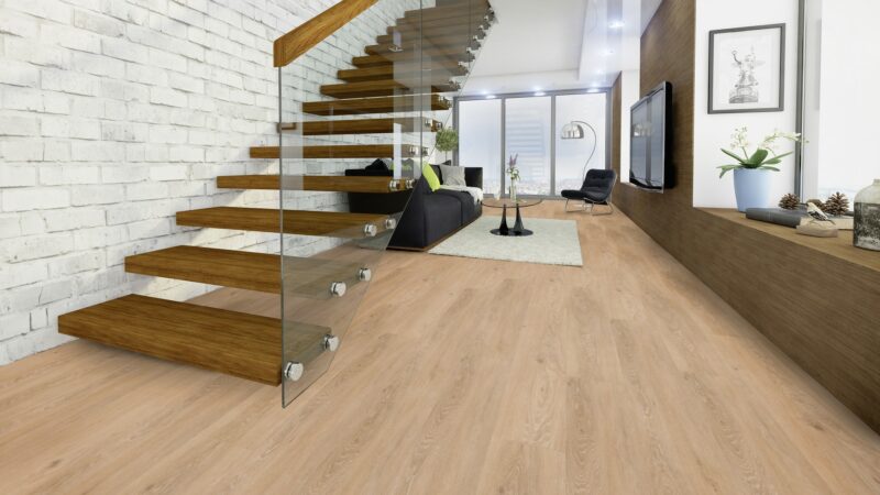 X-Citing Eiche Harmony sand SPC mit integrierte Trittschalldämmung Vinylboden Click - Image 3