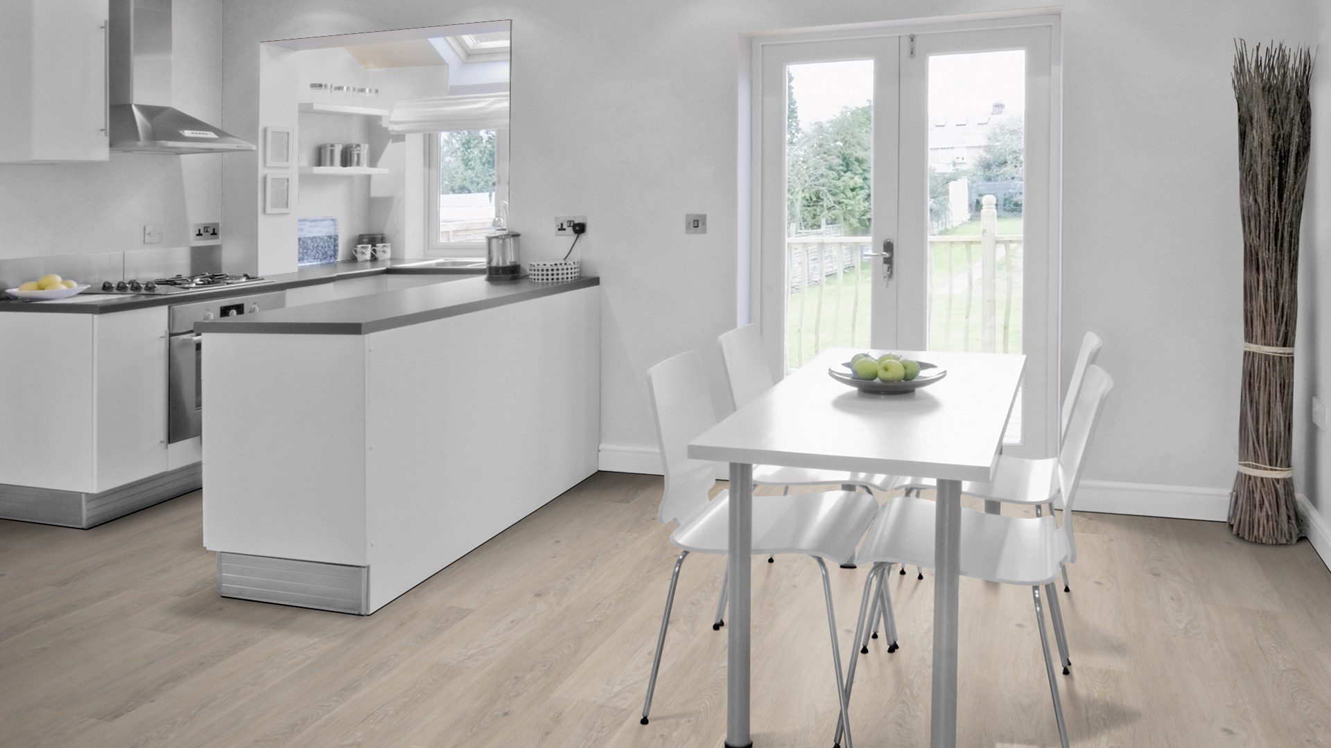 X-Citing Eiche Harmony white SPC mit integrierte Trittschalldämmung Vinylboden Click – Bild 10