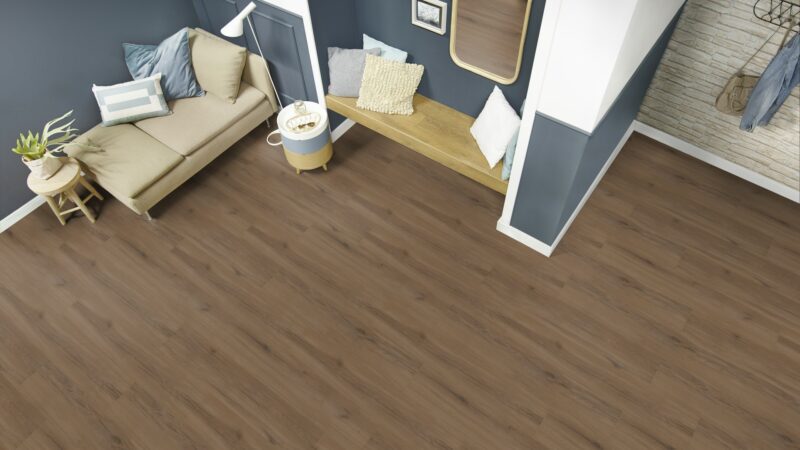 X-Citing Eiche Rustic Dark SPC mit integrierte Trittschalldämmung Vinylboden Click - Image 4