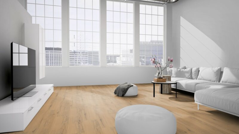 X-Citing Eiche Rustic beige SPC mit integrierte Trittschalldämmung Vinylboden Click - Image 7