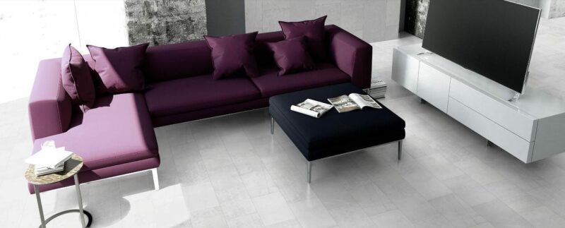 Visiogrande Fliesenoptik Fliessestrich weiss - Infinity Arktis Laminat - Image 3