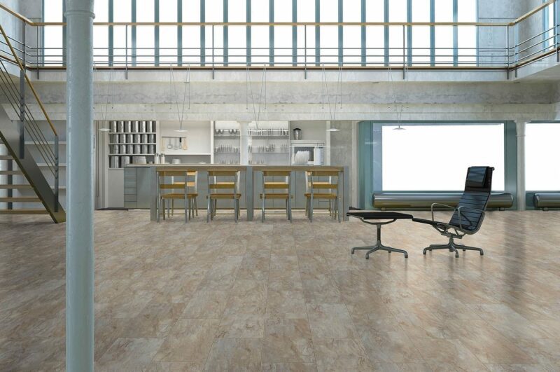 Classen Visiogrande Fliesenoptik Indischer Buntschiefer wasserresistente - Schiefer hell Laminat - Image 4