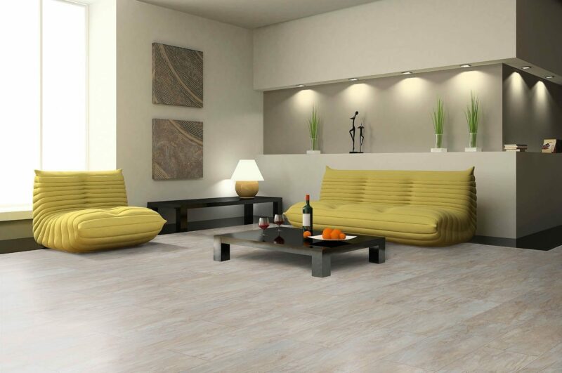 Classen Visiogrande Fliesenoptik Indischer Buntschiefer wasserresistente - Schiefer hell Laminat - Image 3