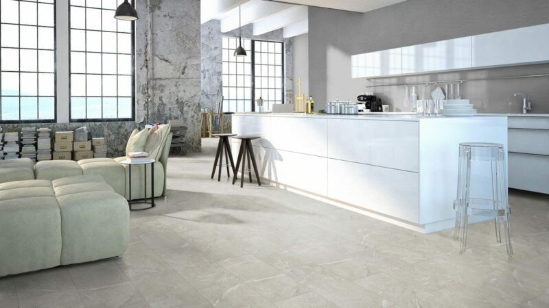 Classen Visiogrande Autentico Granit Beige Fliesenoptik wasserresistente Laminat