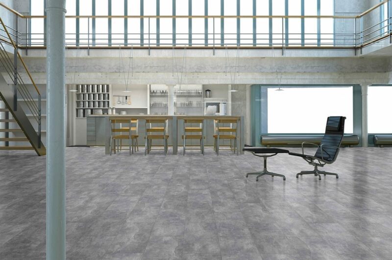 Classen Visiogrande Fliesenoptik Sottofondo Grigio - Sichtestrich hell Laminat - Image 4