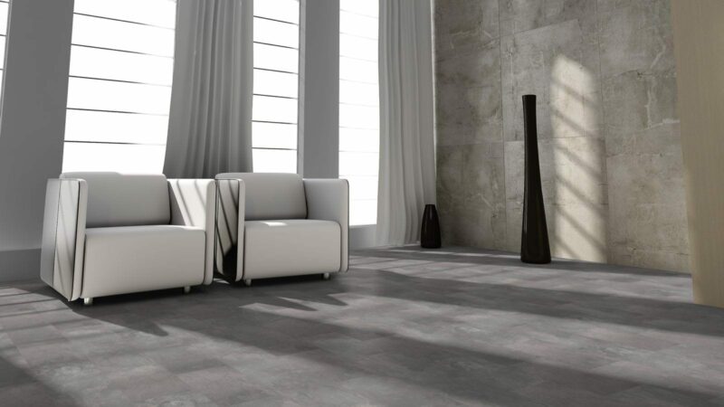 Classen Visiogrande Fliesenoptik Tonschiefer grau Laminat - Image 3