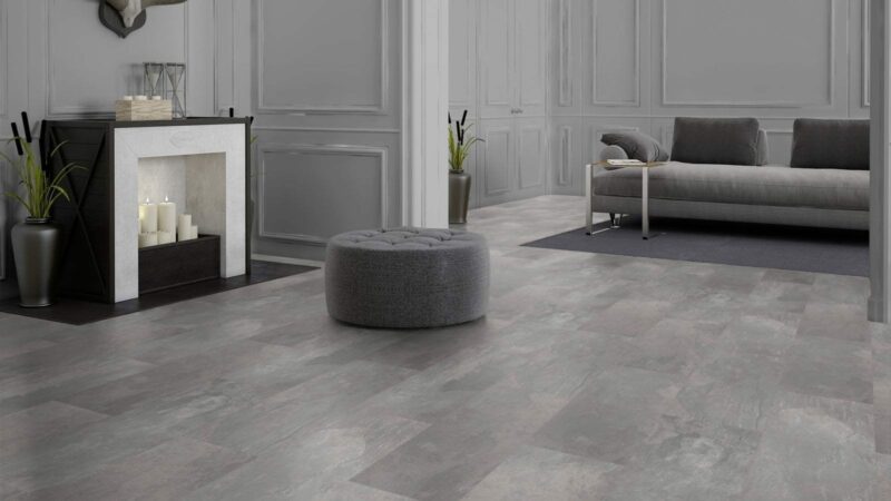 Classen Visiogrande Fliesenoptik Tonschiefer grau Laminat - Image 5