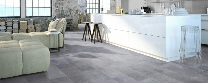 Classen Visiogrande Concrete Kiesel - Zementestrich grau Laminat - Image 2