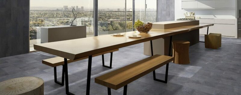 Classen Visiogrande Concrete Kiesel - Zementestrich grau Laminat - Image 4